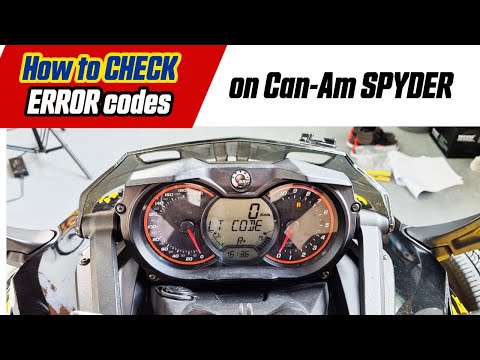 Check the Engine message - Error codes Can Am Spyder | MartinTheVlogger Can Am Motorcycles