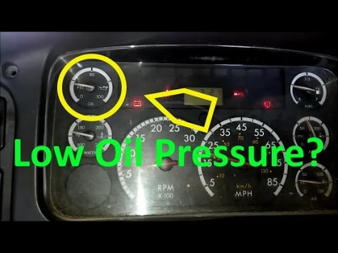 What Causes Low Oil Pressure?  Troubleshooting And Causes Of Low Diesel Engine Oil Pressure.