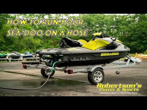 How to run your Sea-Doo on a hose and out of the water!