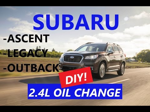 2019-2022 SUBARU Ascent, Outback, Legacy - 2.4L Turbo - HOW TO CHANGE OIL & FILTER