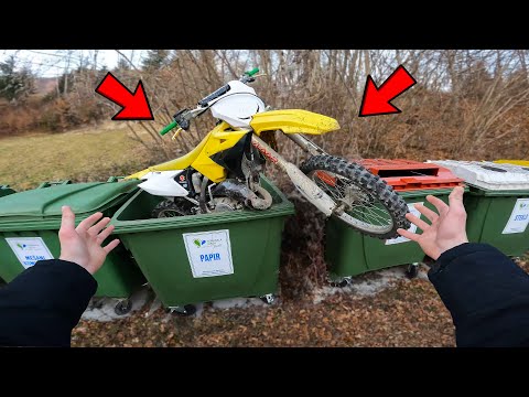 FOUND A FREE DIRT BIKE in DUMPSTER (Its Working!)