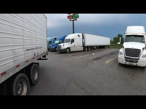 How to park at a truck stop and not hit people’s equipment!!