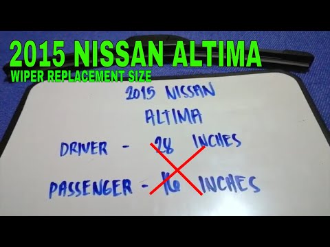 🚗 🚕   2015 Nissan Altima Wiper Blade Replacement Size 🔴