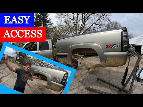 EASY METHOD, Pickup Bed Removal DIY (NO LIFT)