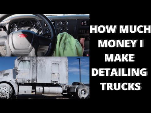 How Much Money I Make Detailing SEMI-TRUCKS