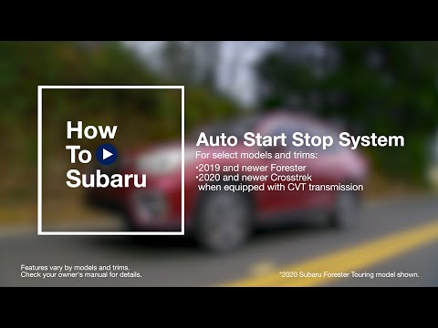 How to Use Your Subaru Vehicle’s Auto Start-Stop Feature