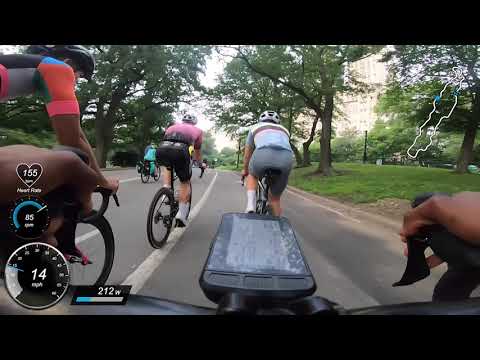 Cycling with FAST Group Ride in Central Park - With Power Data