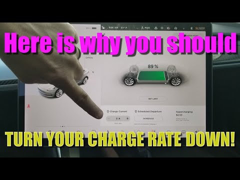 Here is why you should turn the charge rate down on your Tesla!