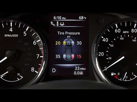 2018 Nissan Rogue - Tire Pressure Monitoring System (TPMS) with Easy-Fill Tire Alert