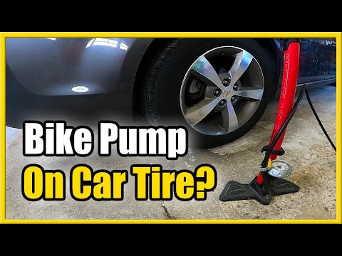 How to use Bike Pump to inflate Car Tire! (Fast Tutorial)