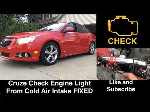 FIXED - Chevy Cruze Check Engine Light After Cold Air Intake Install