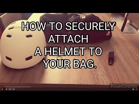 How to Securely Attach a Helmet to your Bag.