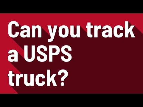 Can you track a USPS truck?