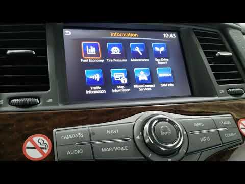 2020 Nissan Armada maintenance and alert reset