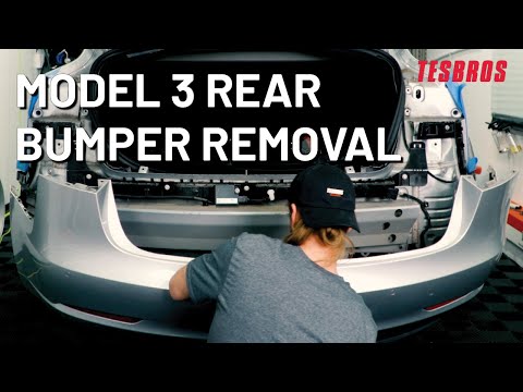 How to Remove Your Model 3 Rear Bumper - TESBROS