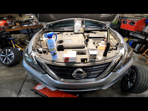 2017 Nissan Altima service and A/C recharge