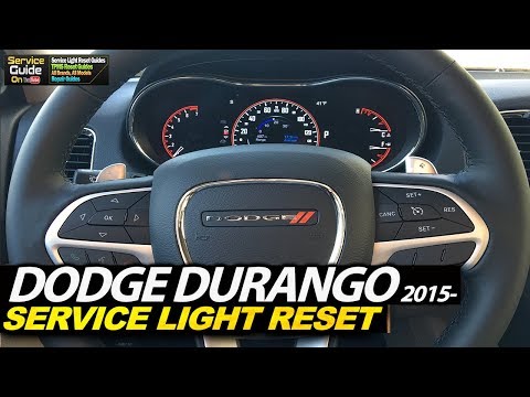 Dodge Durango 2015- Service Light Oil Life Reset