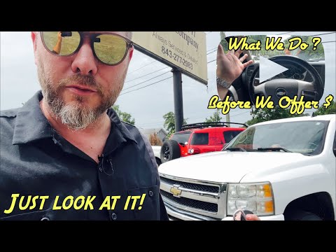 Here’s What a Car Dealer Does When Checking Out Your Truck to TRADE IT IN!