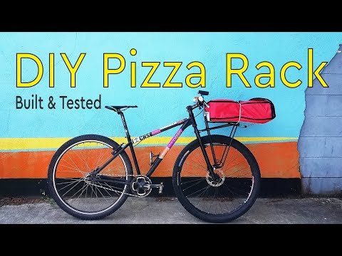 DIY Pizza Rack For Bike - Tested