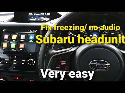 How to reset frozen/ faulty/ no audio Subaru head unit