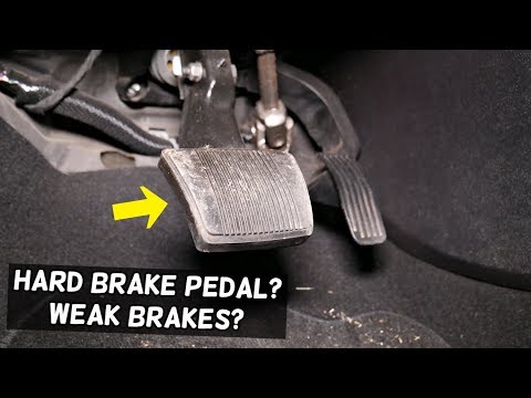 WHY BRAKE PEDAL IS HARD. WEAK BRAKES, HARD BRAKE PEDAL EXPLAINED