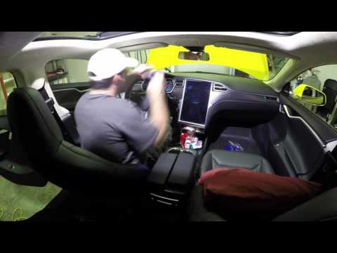 Tesla Model S - Touch Screen (MCU / CID) Removal and Replacement (4K Time Lapse)