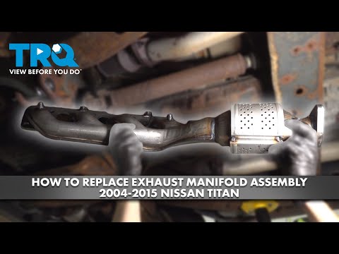 How to Replace Exhaust Manifold Catalytic Converter Assembly 2004-2015 Nissan Titan