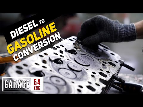 Converting a diesel engine to run on gasoline