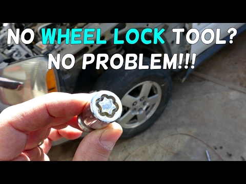 HOW TO REMOVE WHEEL LOCKS WITHOUT A KEY TOOL