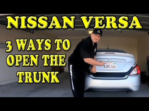 Nissan Versa 3 Ways to Open the Trunk