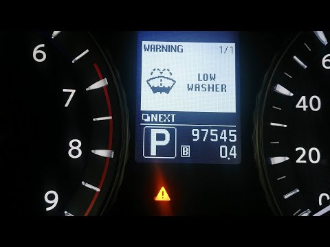 Windshield Washer Fluid Low. Warning Light in Infiniti M37/M56/Q70| VLOG-ish