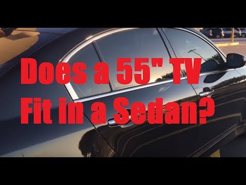 Does a 55" TV fit in a Sedan?