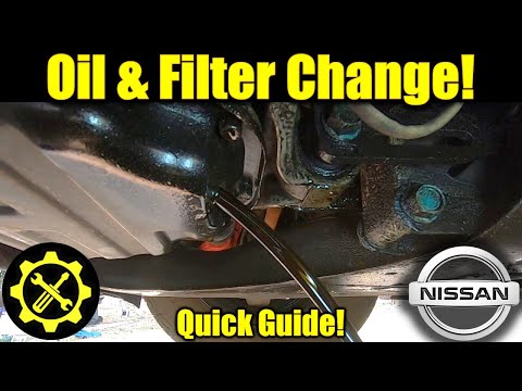 2007 - 2012 Nissan Altima 2.5L Engine: Oil & Filter Change - 5 Minute Guide!