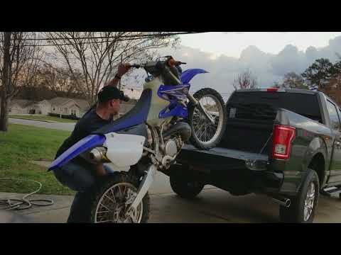 How to load a dirtbike without ramps the easy way