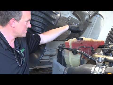 Adding Coolant and Oil - Detroit Powered DD15 Freightliner Cascadia