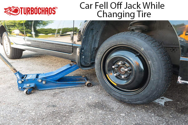 Car Fell Off Jack While Changing Tire 1