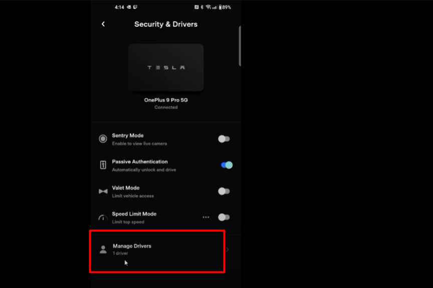 Tesla add driver not working