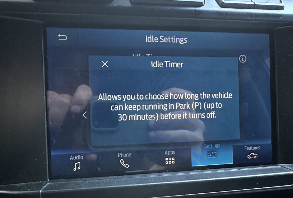 What Is The Idle Shutdown Timer On A Ford