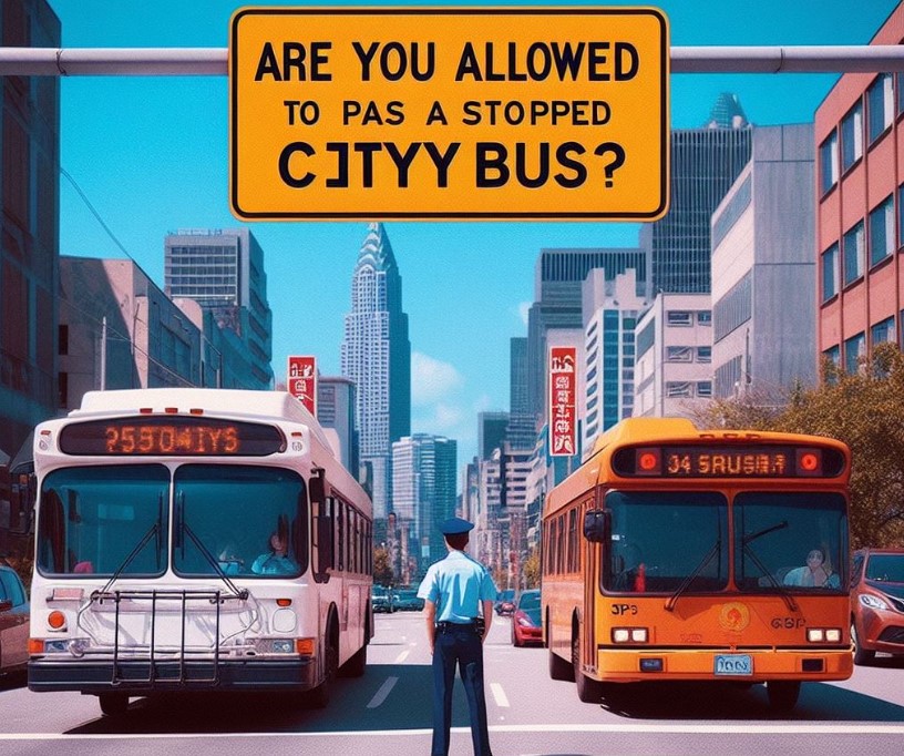 Are You Allowed To Pass A Stopped City Bus