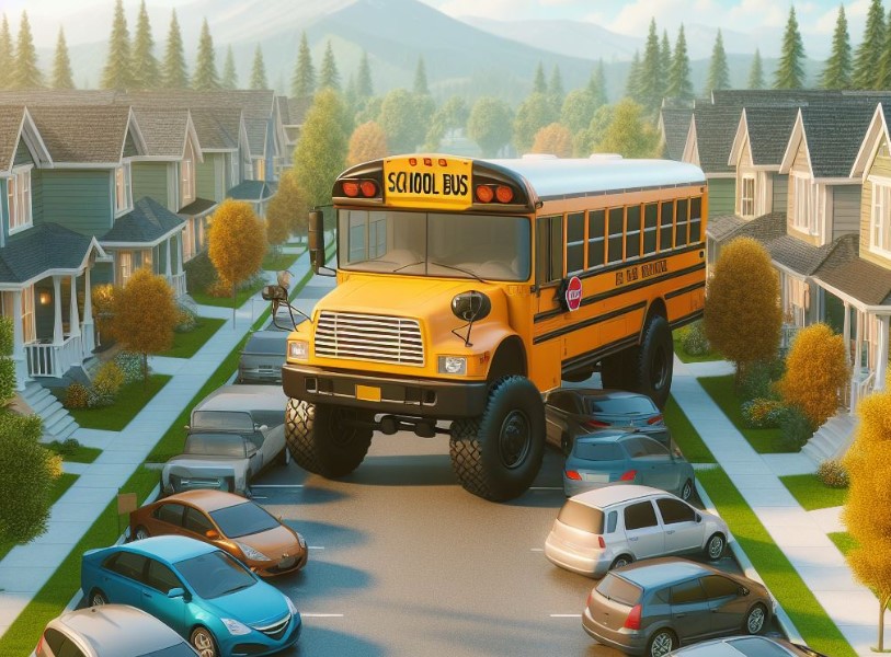 Can You Park A School Bus On A Residential Street