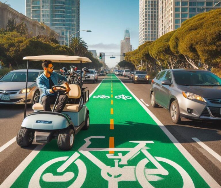 Can You Drive A Golf Cart In The Bike Lane? Answered